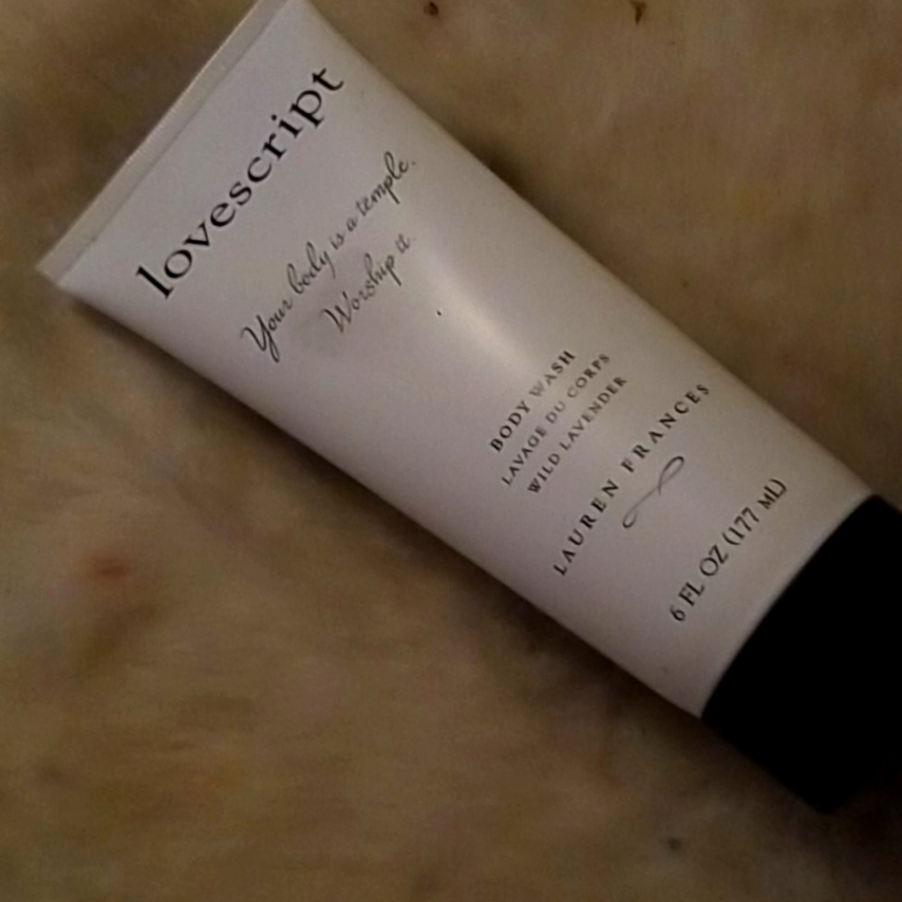 Love script body wash